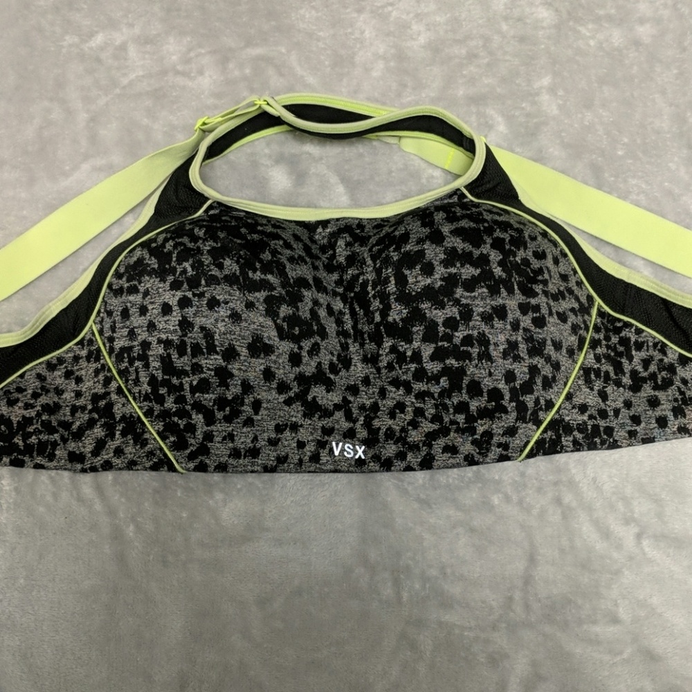 VS black Leopard/neon sports bra